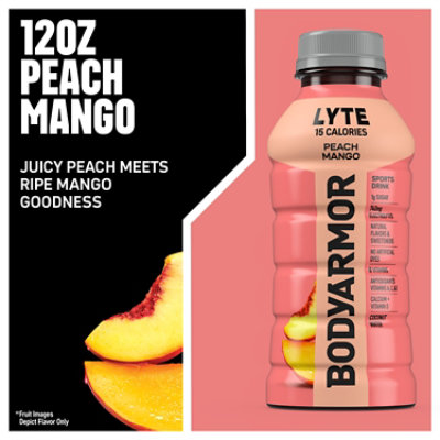 BODYARMOR LYTE Peach Mango Sports Drink - 8-12 Fl. Oz. - Image 3