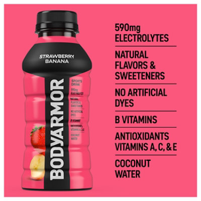 BODYARMOR Strawberry Banana Sports Drink - 8-12 Fl. Oz. - Image 4