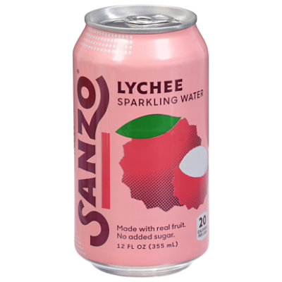 Sanzo Sparkling Water Lychee - 12 Oz - Image 2