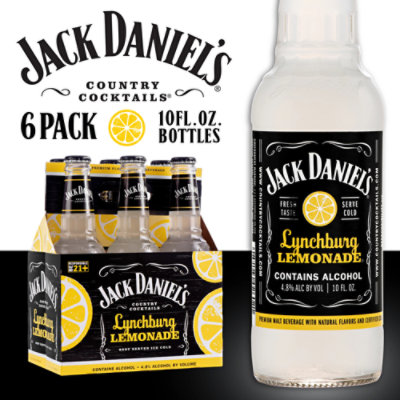 Jack Daniel's Lynchburg Lemonade Country Cocktails Bottles - 6-10