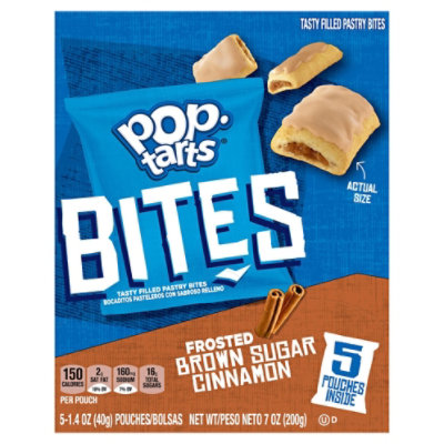 Pop Tarts Bites Frosted Brown Sugar Cinnamon 5 Count - 7 Oz - Image 3