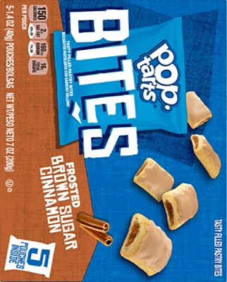 Pop Tarts Bites Frosted Brown Sugar Cinnamon 5 Count - 7 Oz - Image 6