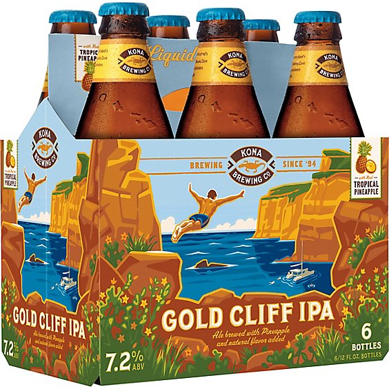 Kona Gold Cliff IPA Bottles - 6-12 Fl. Oz.