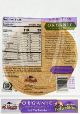 Mi Rancho Thin Organic Corn Tortillas 12 Ct - 7 Oz - Image 6