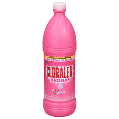 Cloralen Aromas Scented Bleach Floral Fantasy Household Cleaning Liquid - 32.12 Fl. Oz. - Image 2