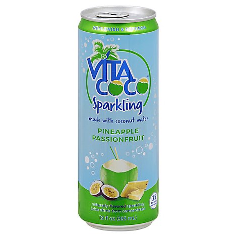Vita Coco Sparkling Pineapple Passionfruit - 12 Fl. Oz.
