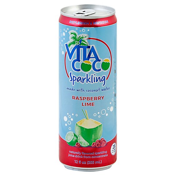 Vita Coco Sparkling Coconut Raspberry Li - 12 Fl. Oz.