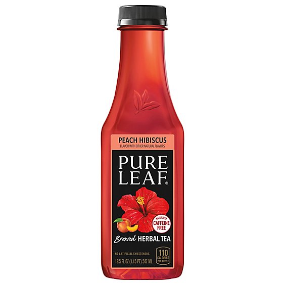 Pure Leaf Tea Brewed Herbal Peach Hibiscus - 18.5 Fl. Oz.