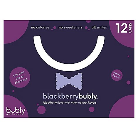 bubly Sparkling Water Blackberry - 12-12 Fl. Oz.