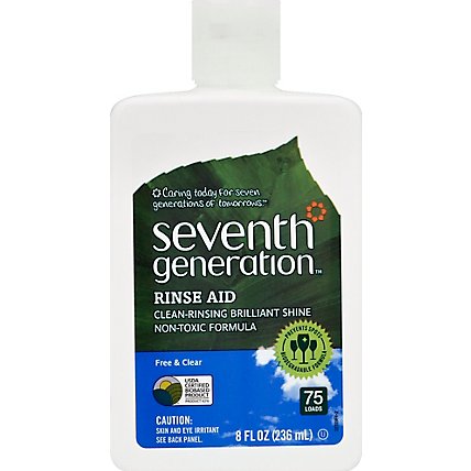 Seventh Generation Rinse Aid Free & Clear - 8 Fl. Oz. - Image 2