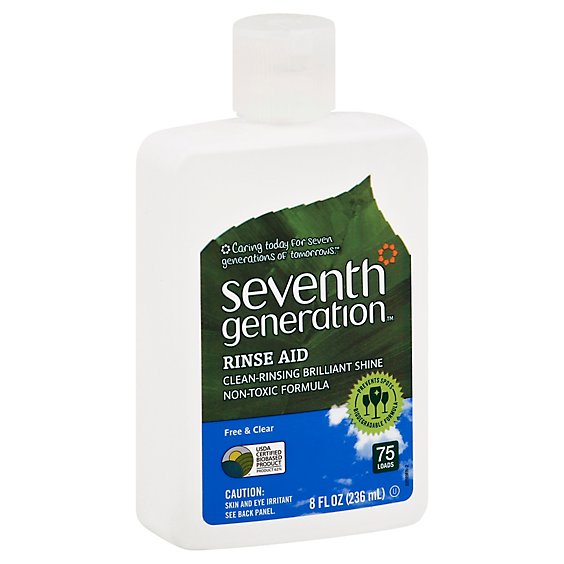 Seventh Generation Rinse Aid Free & Clear - 8 Fl. Oz.