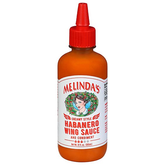 Melindas Sauce Wing Habanero Cream - 12 Oz