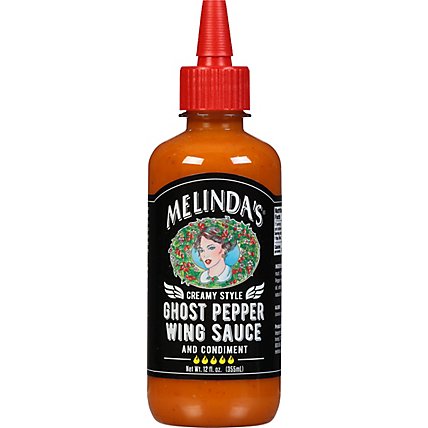 Melindas Sauce Wing Ghst Ppr Cream - 12 Oz - Image 2