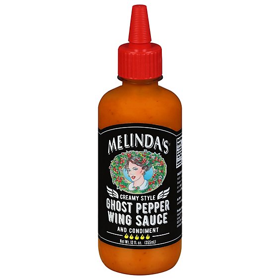 Melindas Sauce Wing Ghst Ppr Cream - 12 Oz