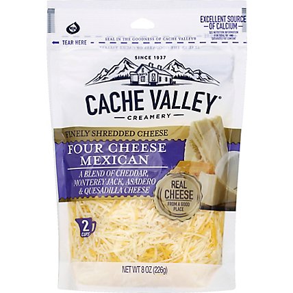 Cache Valley Cheese Finely Shredded Four Cheese Mexican - 8 Oz - Image 2