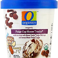 O Organics Ice Cream Fudge Cup Moose Tracks - 1 Pint - Image 2