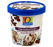 O Organics Ice Cream Fudge Cup Moose Tracks - 1 Pint