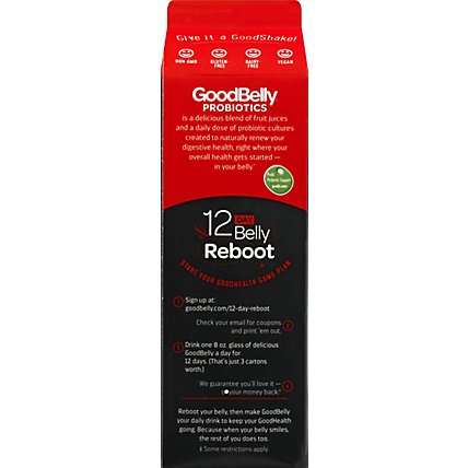 GoodBelly Probiotics Juice Drink Strawberry Banana 1 Quart - 32 Fl. Oz. - Image 6