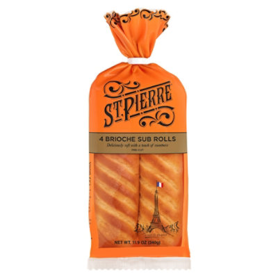 Bag Broiche Baguette St Pierre 4ct - 11.9 Oz - Image 1