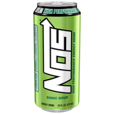 NOS Energy Drink Sour Apple - 16 Fl. Oz.