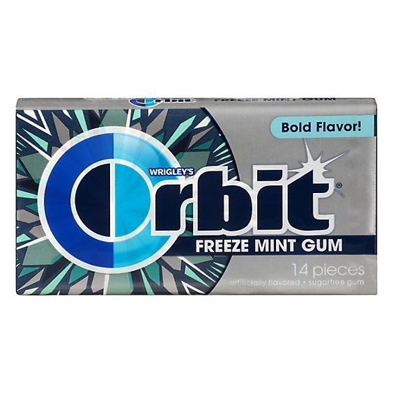 Orbit Freeze Mint Sugarfree Chewing Gum 14 Pieces