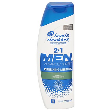 Head & Shoulders Refreshing Menthol Dandruff 2in1 Shampoo and Conditioner - 12.8 Fl. Oz. - Image 3