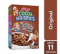 Cocoa Krispies Rice Cereal Sweetened Chocolatey - 15.5 Oz