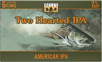 Bell's Two Hearted IPA Beer 7% ABV Cans - 6-12 Fl. Oz. - Image 1