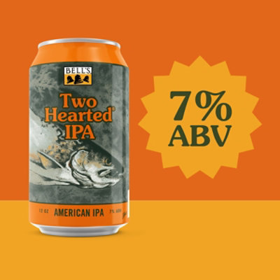 Bell's Two Hearted IPA Beer 7% ABV Cans - 6-12 Fl. Oz. - Image 4