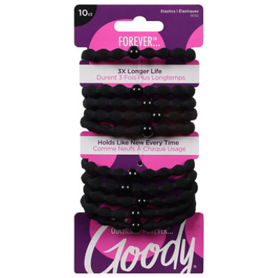 Goody Ouchless Elastics Forever Black - 10 Count - Image 3