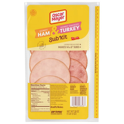 Oscar Mayer Sub Kit with Extra Lean Honey Ham & Extra Lean Honey Smoked Turkey Breast - 28 Oz - Image 5