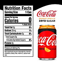 Coca-Cola Soda Pop Zero Sugar Orange Vanilla - 12-12 Fl. Oz. - Image 4
