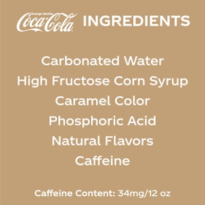 Coca-Cola Soda Pop Orange Vanilla - 12-12 Fl. Oz. - Image 5