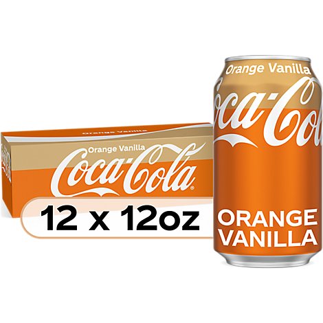 Coca-Cola Soda Pop Orange Vanilla - 12-12 Fl. Oz.