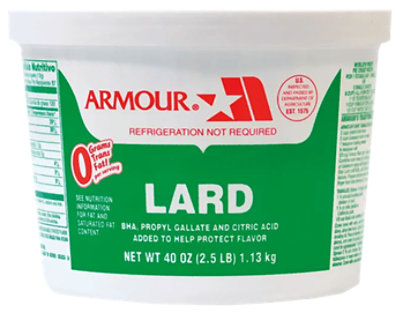 Armour Star Lard Pail - 2.5 Lb - Image 1