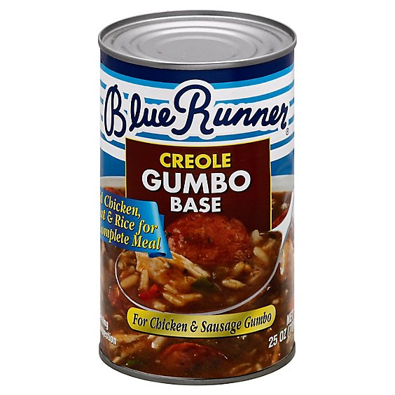Blue Runner Gumbo Base Creole For Chicken & Sausage - 25 Oz