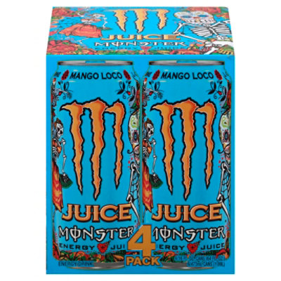 Monster Energy Juice Mango Loco Energy + Juice Drink - 4-16 Fl. Oz. - Image 2