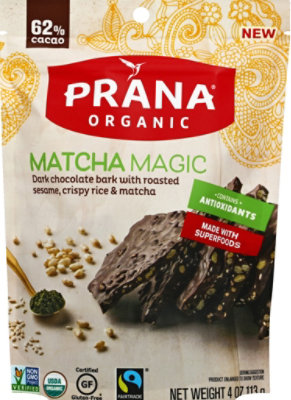 Prana Organic Dark Chocolate Bark Matcha Magic - 4 Oz - Image 2