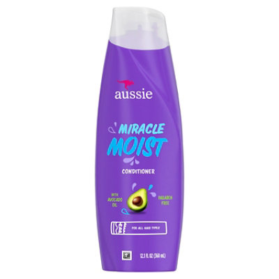 Aussie Miracle Moist Paraben Free Conditioner w/ Avocado & Jojoba Oil for Dry Hair - 12.1 Fl. Oz. - Image 8