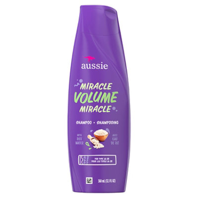 Aussie Miracle Volume Paraben Free Shampoo with Plum & Bamboo for Fine Hair - 12.1 Fl. Oz. - Image 8