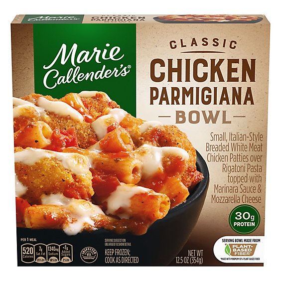 Marie Callender's Classic Chicken Parmigiana Bowl Frozen Meal - 12.5 Oz