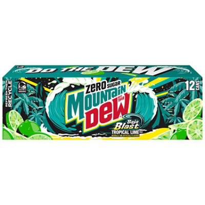 Mtn Dew Baja Blast Zero Sugar - 12-12 Fl. Oz.