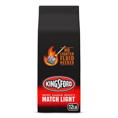 Kingsford Match Light Instant Charcoal Briquettes for Grilling - 12 Lbs - Image 1