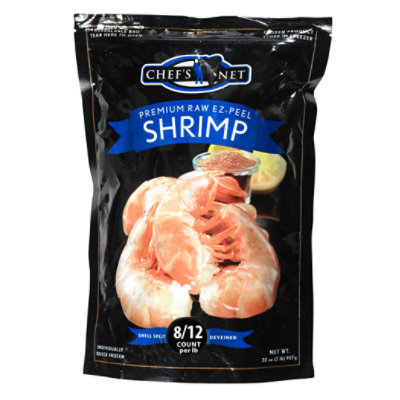 Chefs Net Shrimp White Raw 8/12 Ez Peel - 2 Lb - Jewel-Osco