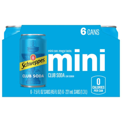 Schweppes Club Soda - 6-7.5 Fl. Oz. - Image 2