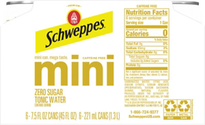 Schweppes Diet Tonic - 6-7.5 Fl. Oz. - Image 5