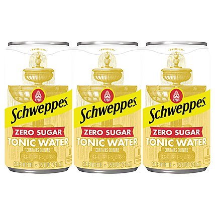 Schweppes Diet Tonic - 6-7.5 Fl. Oz. - Image 1