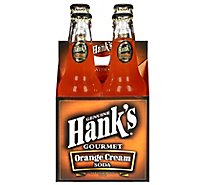 Hanks Soda Premium Orange Cream Bottles - 4-12 Fl. Oz.