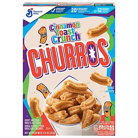 Toast Crunch Cereal Cinnamon Churros - 11.9 Oz