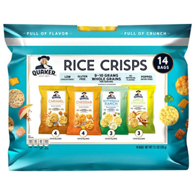 Quaker Rice Crisps Assorted 14 Count - 11.1 Oz